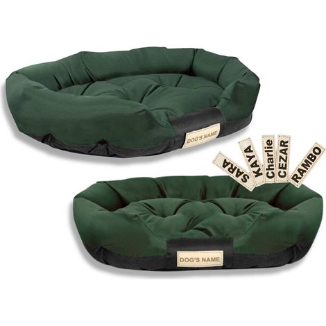 Cuccia per cani 100x75 cm personalizzata, impermeabile, verde