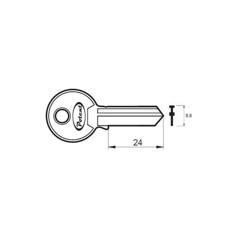 CHIAVE GREZZA C-1650 R1 - 10 pezzi POTENT