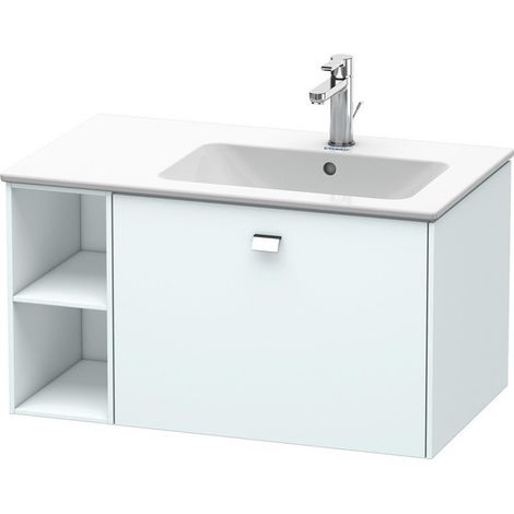 Meuble sous-vasque BRIOSO 442x820x479m avec éclairage poignée chromé Bleu clair mat