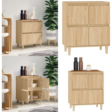 Sideboard Sonoma-Eiche 60x35x70 cm Holzwerkstoff - Schreibtisch - Wohnzimmermöbel - Sideboard - Regal - Holz Sideboard - Home & Living (1/5)