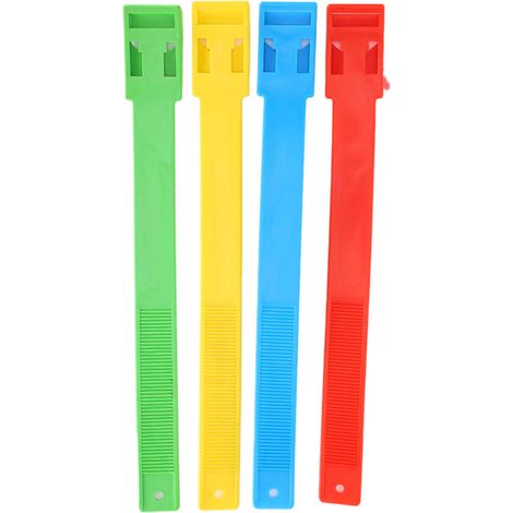 Lot de 4 bandes d'identification multicolores pour pattes de bovins (vaches) - Idéal pour l'élevage. (1/5)