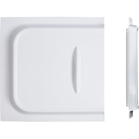 Porte coulissante pour camping-car, blanche, 30 cm (12 pouces), panneau unique avec butée de coulissement, convient aux camping-cars. (1/5)