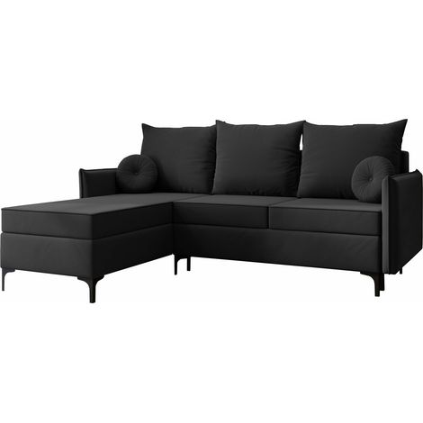 Sofá rinconero Clovis 112, Manila 19, Función de descanso, Almacenaje, 213x168x101cm, 0