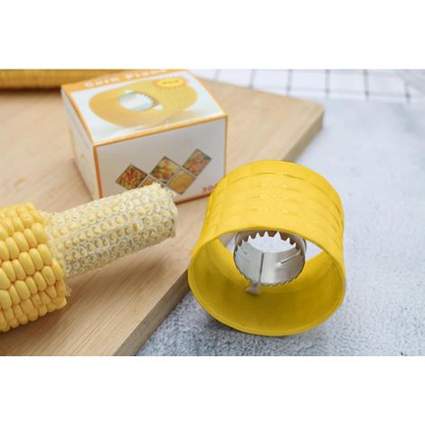 Extracteur de grains de maïs manuel en acier inoxydable - Outil de cuisine durable pour un retrait sans effort des grains de maïs (1/5)