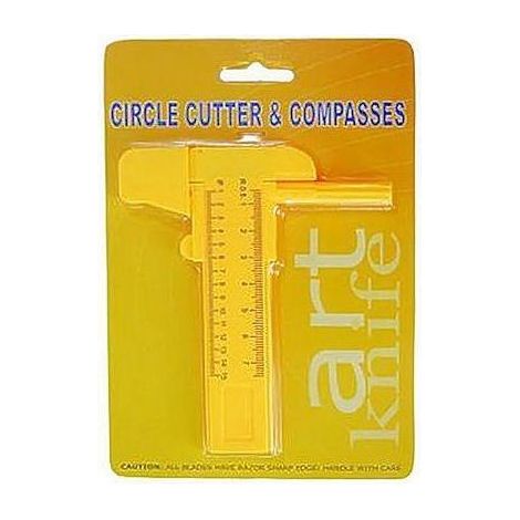 Cuchillo para cortar círculos de 1 a 15 cm.