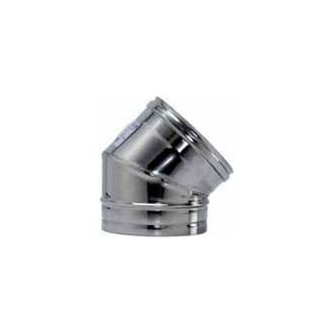 Gomito A 45° Acciaio Inox Aisi 304 Monoparete Spessore Mm.0,5 - ø mm.80 (1/7)