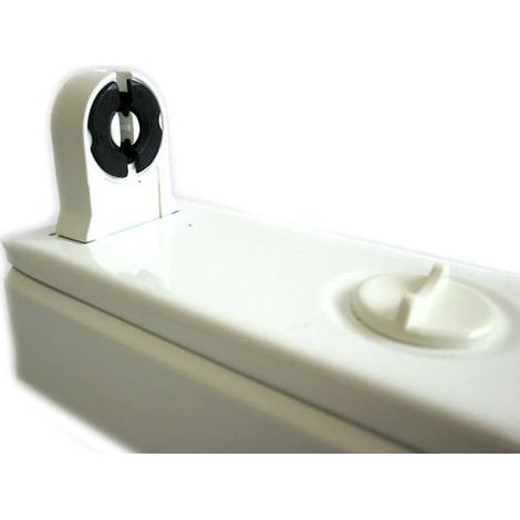 Portalampada Plafoniera Singolo Tubo Neon T8 A Led Da 60cm Interno IP20