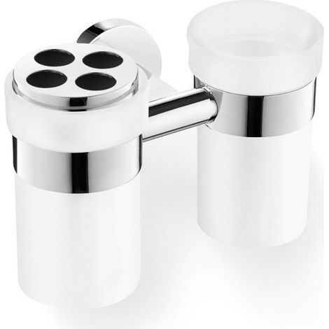 ZACK SCALA Doppel-Glashalter mit Zahnputzglas (1/3)