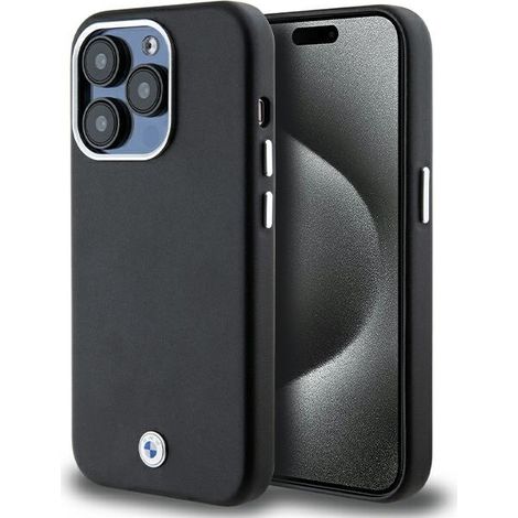 BMW BMHMP14X23PUFWK iPhone 14 Pro Max 6.7" negro/negro Signature Wrapped Metal MagSafe (1/5)