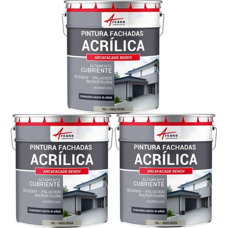 Pintura acrílica para exteriores, impermeable y duradera para fachadas exteriores - ARCAFAÇADE RENOV