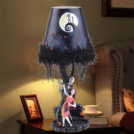 Lampe de table lumineuse Halloween Night Monster Jack (1 pièce) - Décoration intérieure Halloween - Lampe de table noire lumineuse (1/5)