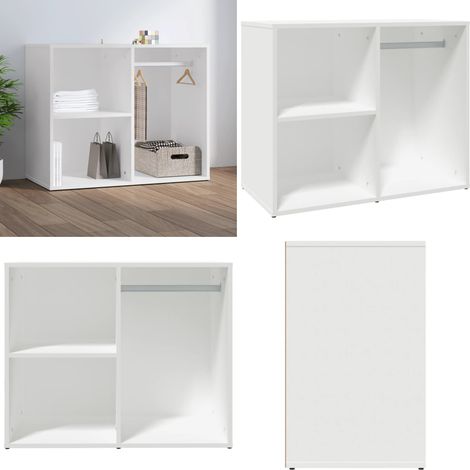 Regal für Schminktisch Weiß 80x40x65 cm Holzwerkstoff - Schreibtischorganizer - Kosmetikspiegel - Makeup Organizer - Aufbewahrungsschrank - Badezimmeraufbewahrung - Home & Living (1/5)