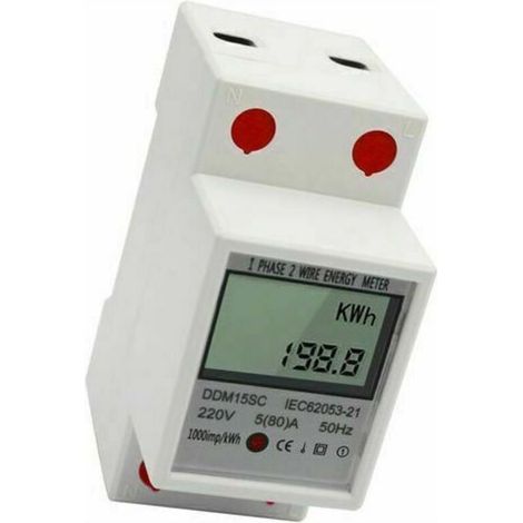 Energy Meter, Electricity Consumption Monitor, 580A 220V 50Hz (1/5)