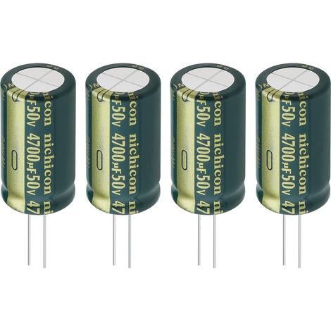 4pcs 4700uF 50V Condensateur Électrolytique en Aluminium 18x35mm pour Appareils Électroménagers Intelligents Équipement Médical Équipement de Communication Éclairage LED (1/5)