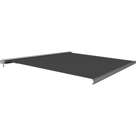 Markise Vollkassettenmarkise elektrisch 4x3m anthrazit Sunray Kassettenmarkise UV-Schutz Balkon (1/2)