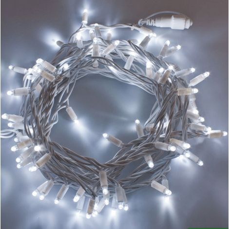 Guirlande lumineuse extérieur IP67 10M 200 led blanc froid professionnelle raccordable 230V Lotti (1/3)