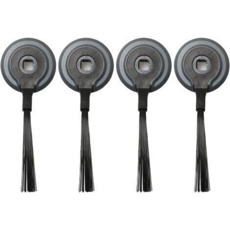 Set of 4 side brushes for Shark R85/S86/R71/RV871/AV752 robot vacuum cleaners - Robot sweeping accessories, black (1/3)