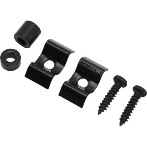 2 Pièces Guide de Corde Guitare en Acier Inoxydable Noir, Montage Rapide et Précis sans Outils (1/5)