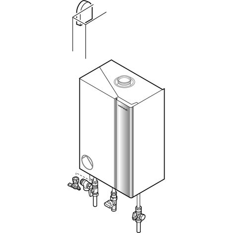 Weishaupt Paket WTC-GW 15-B H, Aufputz Gas-Brennwertgerät - 894004 von Weishaupt