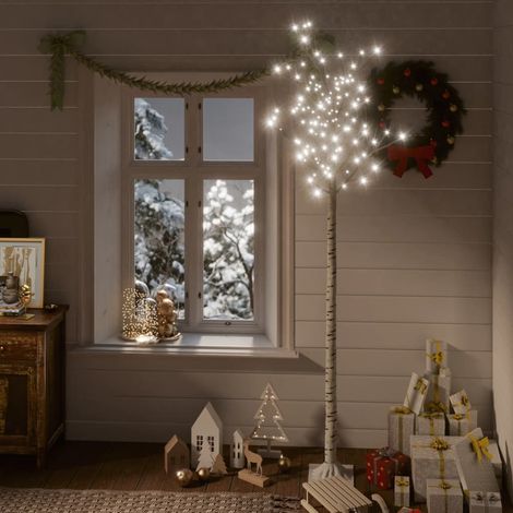 Sapin de Noël 200 LED blanc froid Saule 2,2 m Int/Ext (1/5)