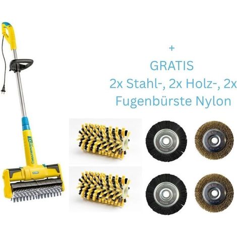 GLORIA MultiBrush 230V XL + GRATIS 2x Fugen-, 2x Holz-, 2x Fugenbürste Nylon - 000298.0200A