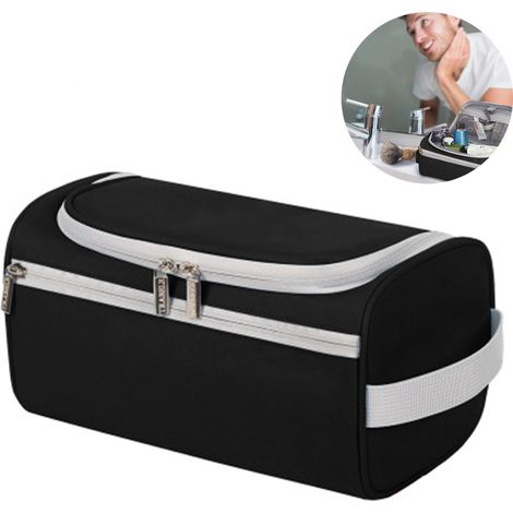 Neceser, tejido Oxford impermeable, gancho integrado, compartimento con cremallera, ideal para viajes, deportes y avión. (1/5)