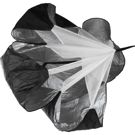 Parachute d'Entraînement de Résistance pour Course à Pied et Fitness - Noir