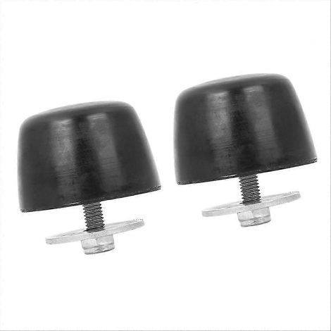 Lot de 2 butées de pare-chocs en caoutchouc noir pour capot Jeep Wrangler KJ71051BK (1/5)