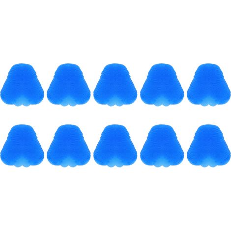 10 Pièces Écrans Urinoir Bleus Anti-Éclaboussures et Désodorisants pour Toilettes Hommes (1/5)