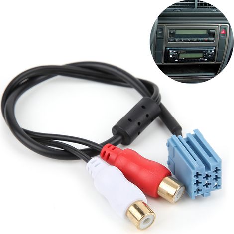 Adaptateur mini RCA ISO 8 broches pour changeur de CD BlaPunkt (autoradio). (1/5)
