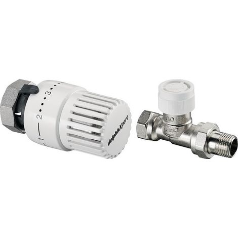 Set di termostati ad angolo 5x Testa termostatica Uni SH 5x Valvola termostatica UT DG DN 15 (1/2)