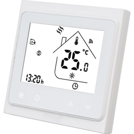 Thermostat Wi-Fi intelligent programmable avec application mobile et commande vocale pour le chauffage à eau et à gaz (AC95-240V). (1/5)