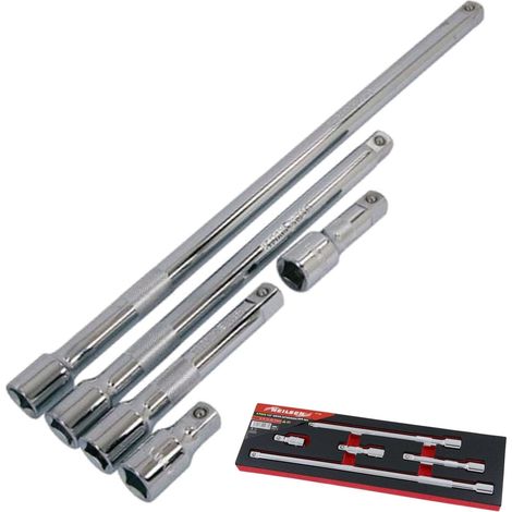 Neilsen 5pc 1/2" Drive Socket Extension Bar Set 50 75 125 250 & 375mm Long (1/2)