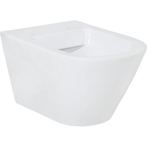 WC suspendu à fond creux Jacui sans bride en céramique, blanc l x H x P : 370 x 340 x 540 mm (1/2)