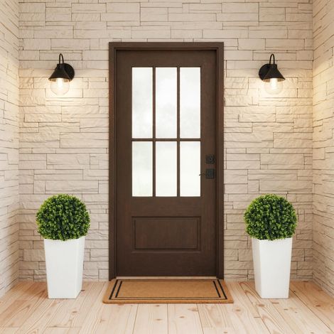 Lot de 2 Boules d'Eucalyptus Artificiel 65 cm – Protection UV, 330 Feuilles, Pot Inclus – Vert (1/5)