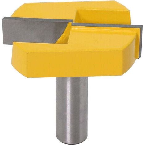 Enowelir Fraise à Rainure en T 8mm pour Rabotage et Nettoyage de Fond, Lame Jaune 8x57mm pour Défonceuse (1/4)