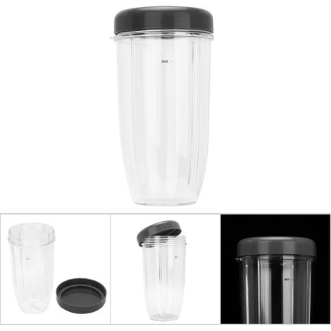 Ersatz-Mixer-Set + Deckel für kompatible Nutribullet 900W-Geräte – 946 ml transparent (ABS+PC) – 1 Tasse + 1 Deckel (1/5)