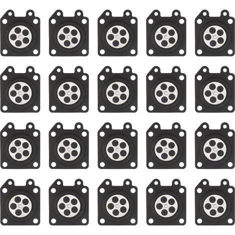 Lot de 20 joints de membrane pour carburateur pour tronçonneuse WT WY WZ WA Series, Kit de diaphragme 95-526 Walbro réparation pièces 95-526-8 95-526-9 (1/5)