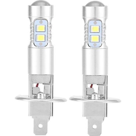 Lampadine per fari, kit di 2 lampadine LED H1 6000K Ultra White 100W per fari anabbaglianti (1/5)