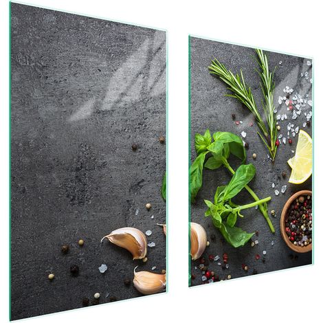 GLASSCHUTZPLATTE FÜR KÜCHE 65x52 SCHIEFER