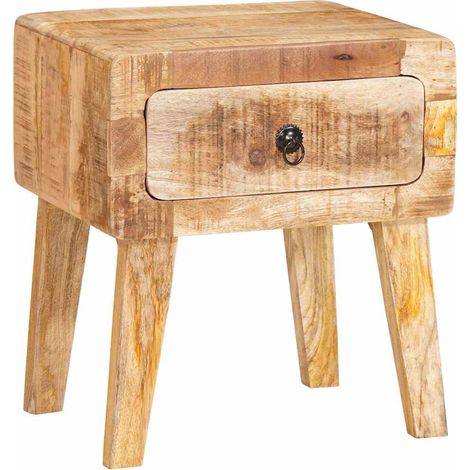 Tables d'appoint,Table basse,Table de Salon Marron 40 x 32 x 46 cm bois de manguier massif CFW32990 (1/5)
