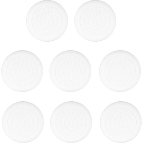 8 Patins Stabilisateurs Antidérapants pour Planche à Découper, Pieds Caoutchouc Auto-Adhésifs Imperméables Silencieux - Protège Plan de Travail (Blanc) (1/5)