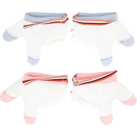 Correttore manuale per l'allattamento in morbido nylon con polsini regolabili, 2 paia di guantini anti-morso per bambini e bambine, accessorio in colore casuale, diversi modelli (1/5)