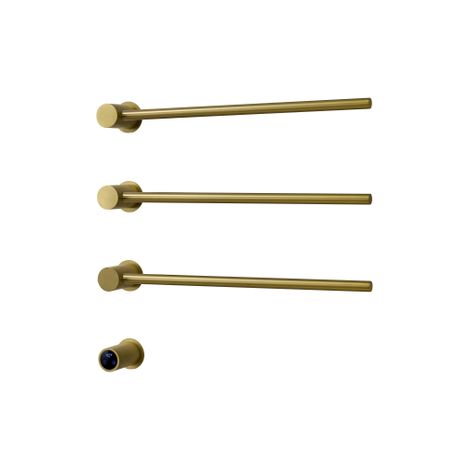 FugaFlow Eccelente Caloro Radiateur électrique pour serviettes - 52x54x13cm - 30 watts - laiton brossé (1/3)