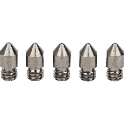Lot de 5 buses imprimante 3D MK8 acier trempé 0.2‑1.0mm pour filament 1.75mm (1/5)