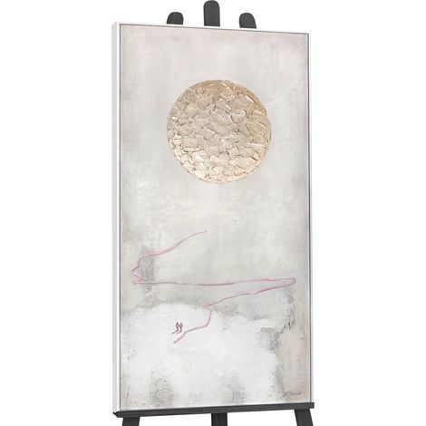 Gemälde Weg zur Sonne Rahmen Weiß 120x60 cm (1/5)