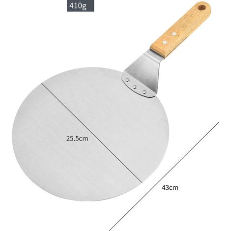 Spatule à pizza Outils de pâtisserie Spatule mobile pour gâteaux - Grande spatule ronde Spatule triangulaire Couteau à molette, 10", 3pcs (1/4)