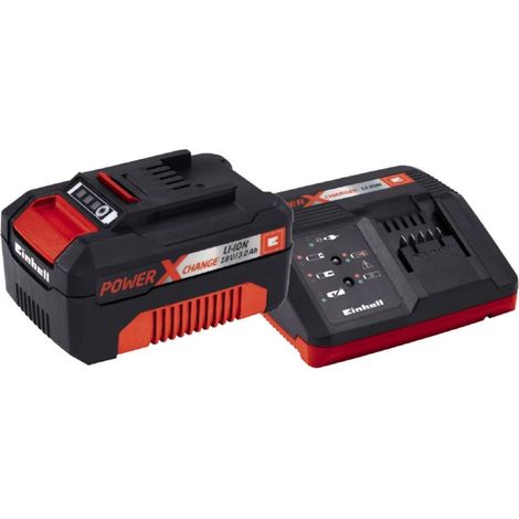 Einhell Power X-Change - Ladegeräteset mit 3,0 Ah 18 V Akku, Ladezeit 60 min. (1/4)