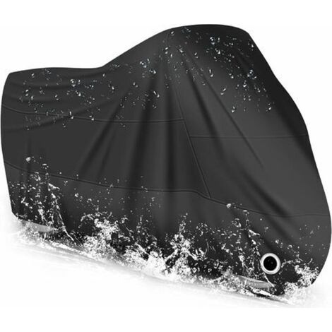 Pair - Housse de Protection pour Moto imperméable, résistant au Froid et intempéries 210T (XL-230x95x125cm) (1/5)