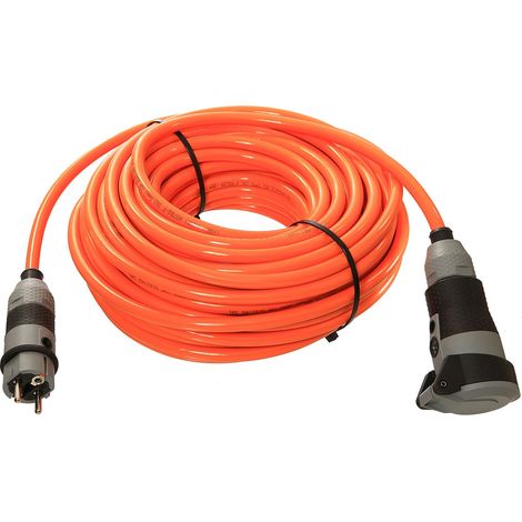 as - Schwabe Schuko Ultra II Cavo per cantiere, estremamente robusto, per ambienti commerciali/esterni, arancione, Arancione, 62264, 230 voltsV